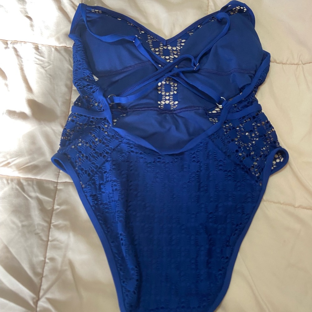 Blue Lace Swimsuit